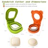 Uncrustable Sandwich Cutter, 2-Pack Sandwich Cutters for Kids Lunch