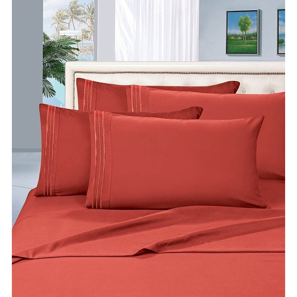 MattRest Luxury Silky-Soft 1800 Series Premium Collection - Wrinkle-Free 5-Piece