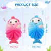 2 Pcs Bath Loofahs Kids Toddler Cute Cartoon Bath Sponges