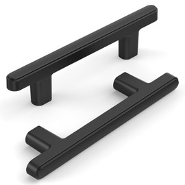 KNOKLOCK 10 Pack 3 Inch(76mm) Kitchen Cabinet Handles Matte Black Cabinet Pulls Kitchen Cabinet Hardware Drawer Pulls for Cupboard Wardrobe