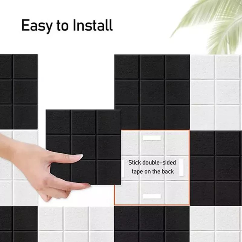 generic Z 12 Paneles Acústicos Autoadhesivos Para Decoración De