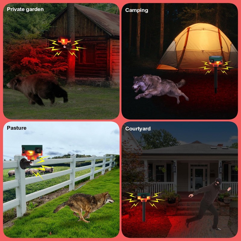 Solar Outdoor Sports Sensor 360 Degree Motion Detection Siren 2