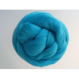 Azure Blue* 100% Merino Wool Giant Yarn Extreme Arm Knitting Felting Wool Tops Roving Bulky 50g - 4kg (50 g)