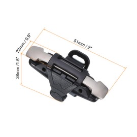 MECCANIXITY Gaming Trigger Mobile Game Controller 1 Pair Fire Keys Sensitive Shoot Adjustable Buckle Black for 4.7-6.5 Inch Cell Phone