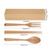 Portable Dinnerware Set Reusable Tableware Wooden Spoon Chopsticks Fork for