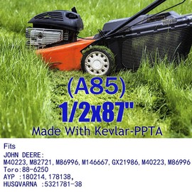 VIGORFLYRUN PARTS LTD Deck Belt, Kevlar Core, 2/1" x 87", Compatible with John Deere LT155, LT165