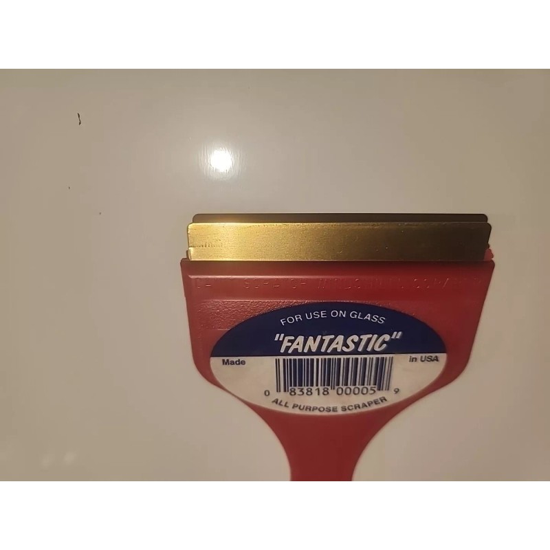 FANTASTIC 10 FANTASTIC BRASS ICE SCRAPER 9 INCH Red