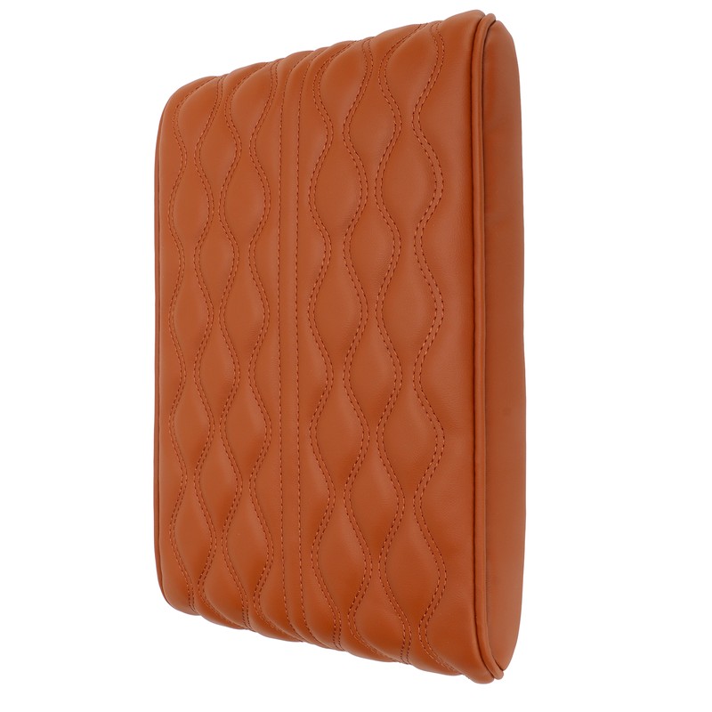 Center Console Armrest Cover Pad Universal PU Leather Waterproof Elastic