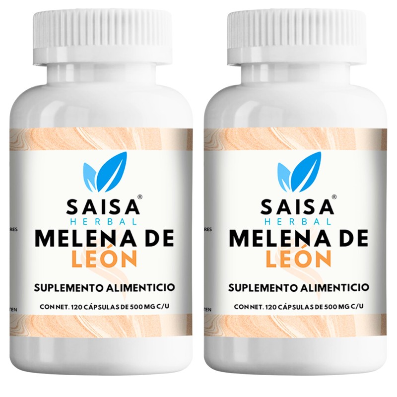 Melena De León 100 Pura Premium 240 Cápsulas De 500