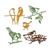 6pcs Birds Nest Animal Cutting Dies, Leaves Tree Branch Die