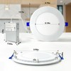 Kucspp 12 Pack 4 Inch 5CCT Ultra-Thin LED Recessed Ceiling