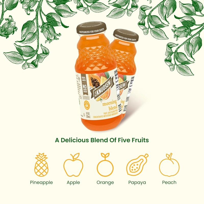 R.W. Knudsen Organic Morning Blend Juice, 8 fl oz (12