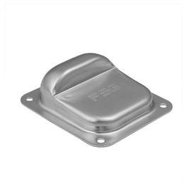 DMX - Door Stop, Door Stopper, Bolt Latch, Floor Slider, Garage Door Stop, Outdoor Overrun Support, Pack of 1, SB 90, Silver, 158 x 138 x 50 mm