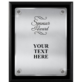 Corporate Appreciation Plaques - 8 x 10 Sponsor Award Ascendant Floating Acrylic Recognition Trophy Plaque Award Prime