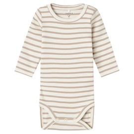 NAME IT Unisex Baby Nbnbani LS Body Noos Long Sleeve Bodysuit, Pure Cashmere