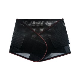 GLEAVI Lumbar Support Brace Xxl Adjustable Back Support Belt for Breathable Mesh Design for Comfort and Stability for Back Muscle Strain and Discomfort Black