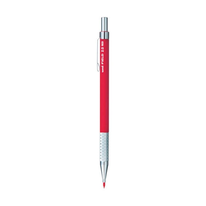 Uni Mechanical Pencil, Field, 2.0mm, Red Lead (M207001P.15) + 2