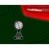 Samunshi® Nordkap Sticker Year 2025 Black 10 cm for Car,