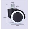 2 Inch Silent Rubber Furniture Casters – Set of 5