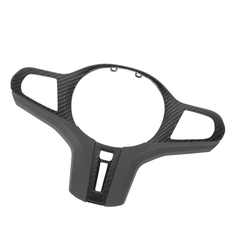 Car Steering Wheel Frame Cover Trim Sticker Decoration Carbon Fiber