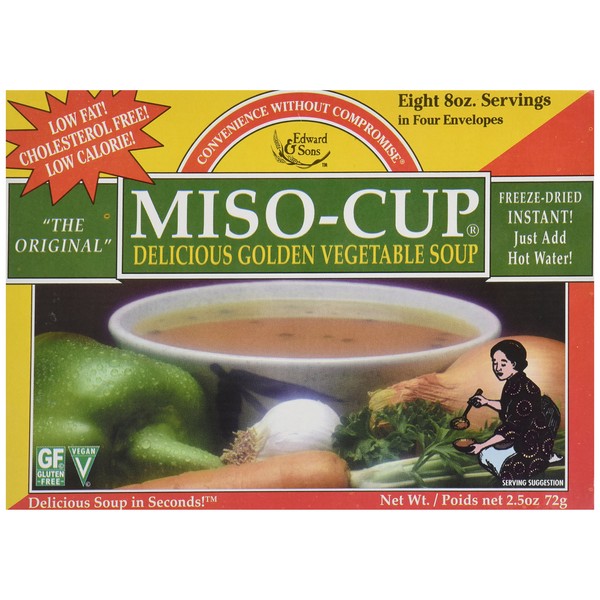 Edward & Sons Original Golden Miso Cup Instant Soup, 2.5 oz