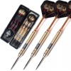 CUESOUL 21g/23g/25g Steel Tip Darts with Black Dart Case -