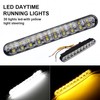 White LED DRL Fog Light+Amber Turn Signal Compatible with Polaris
