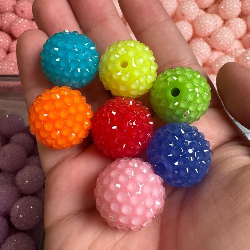 (RH3) 10pc - 20mm Rhinestone Bead for Pen:_Jelly