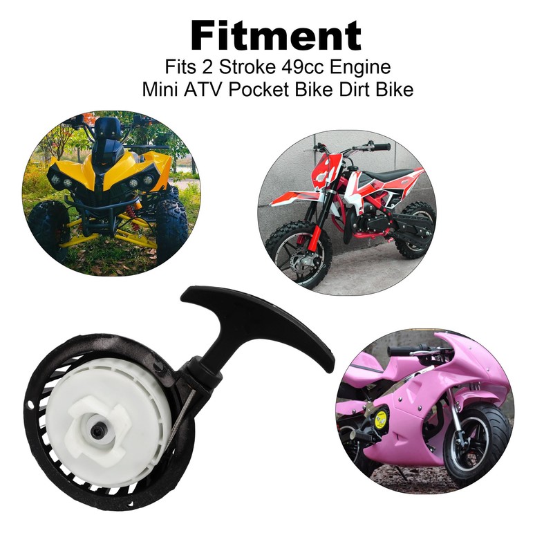 Aluminum Alloy Recoil Pull Start Starter for 47cc 49cc 50cc