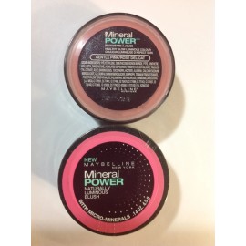 Maybelline 2 X Maybelline Mineral Power Naturally Luminous Blush (GENTLE PINK) NEW