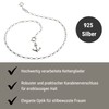 Anklet Silver (Round Anchor Chain) with Anchor Pendant – 2.3