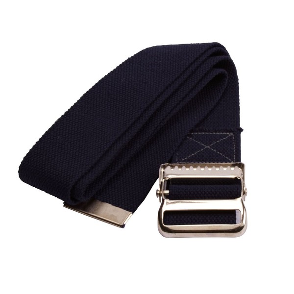 Medline Washable Cotton Gait Belt, 2" x 60", Black