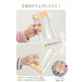 Sealing Pad for Girls, Elementary School Students, Replacement, Large Capacity, Binder Type, Includes 10 Refills, Transparent, Clear, Cute, Present, Birthday Gift, (Coral Pink, A6)