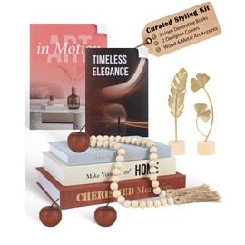 MJQOB Decorative Books for Home Decor & Fake Books for Coffee Table Decor, Complete Aesthetic Set with 3 Faux Books for Decoration & Accents for Neutral Living Room Decoration & Bookshelf Decor