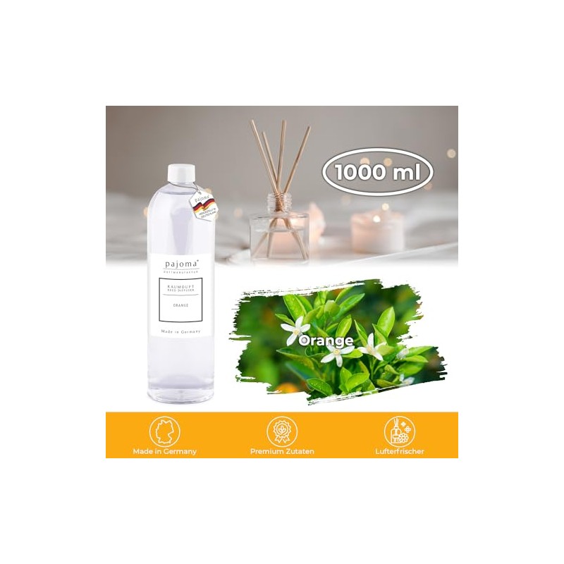 pajoma pajoma? Raumduft Nachfllflasche 1000 ml, Orange | Nachfller fr