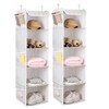 BrilliantJo 5 Shelves Hanging Closet Organizer, 2 Pack Hanging Storage