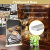 Folgtek 2-pack Clear Acrylic Sign Holder, Multipurpose L-Shape Table Stands