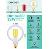 OMAYKEY 12W Dimmable Large LED Globe Bulb 100W Equivalent 1000