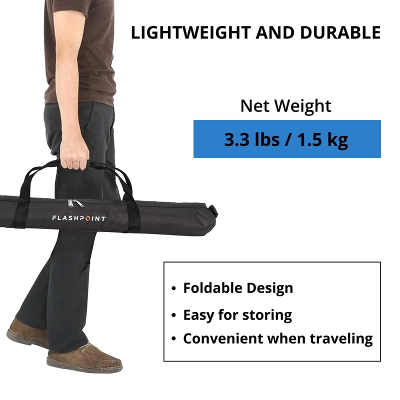 Flashpoint Pro Air-Cushioned Heavy-Duty Light Stand (Blue, 7.2')