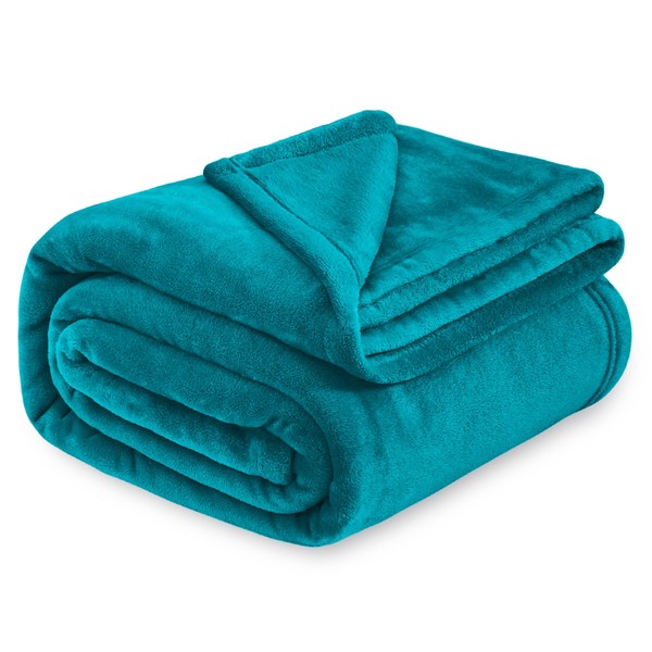 MUXHOMO Fleece Throw Blanket for Couch, Cozy Lightweight Flannel Blanket,