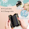AfitLulu Credit Card Holder for Women, RFID-Blocking Daisy Prints Card