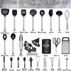 Kitchen Utensils Set-Umite Chef 34 Pcs Silicone Cooking Utensils Set