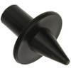 W4 Pole Flanged Foot - Black, 25mm
