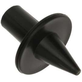 W4 Pole Flanged Foot - Black, 25mm