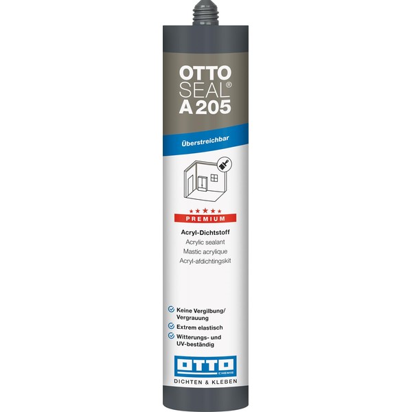 OTTOSEAL A 205 Premium Acryl-Dichtstoff 310 ml Kartusche C05 braun