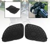 Unbranded Black Front Fairing Speaker Grill Covers Mesh For Harley