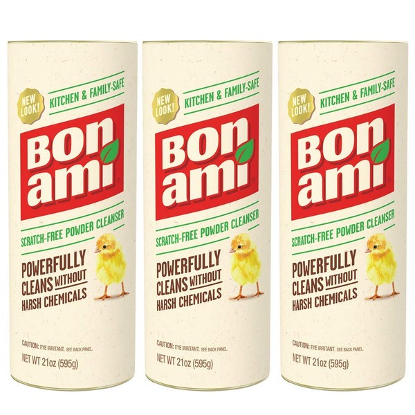 BON AMI Powder Cleanser -21oz (Pack of 3)