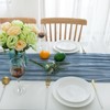 CHUQING Cheesecloth Table Runner 27 x 118 Inch Boho Gauze