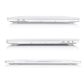 Lilware Smooth Touch Ultra Slim Matte Hard Plastic Case for 13" inch MacBook Pro 2016 with Touch ID Sensor - A1706/A1708. Model. Crystal Clear