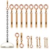 Wokape 8pcs Closed Hook Bolts Wall Concrete Brick Expansion Screws